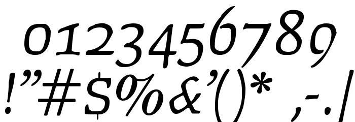 Faustitalic Font OTHER CHARS