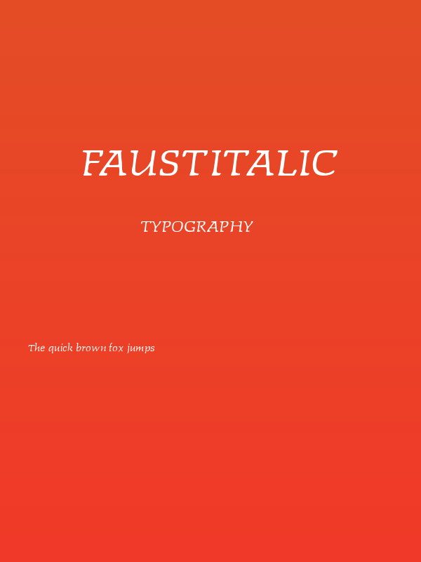 Faustitalic Poster