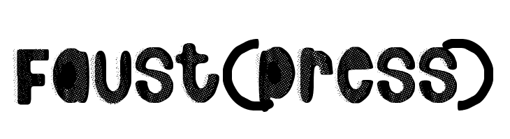 Faust(press)  font caratteri gratis