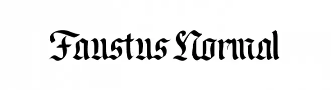Faustus Normal  Скачать бесплатные шрифты