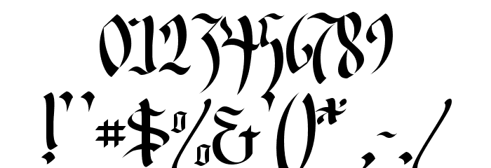 Faustus Normal Font OTHER CHARS