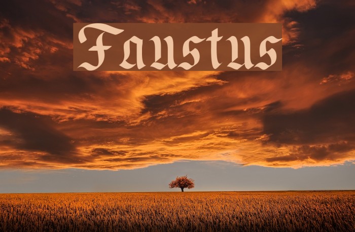 Faustus Font examples