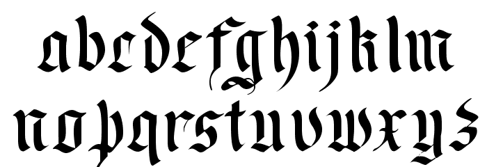 Faustus Font LOWERCASE