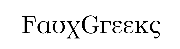 Faux Greeks  لخطوط تنزيل
