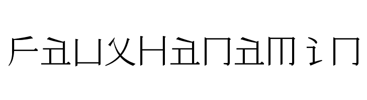 Faux Hanamin  Frei Schriftart Herunterladen