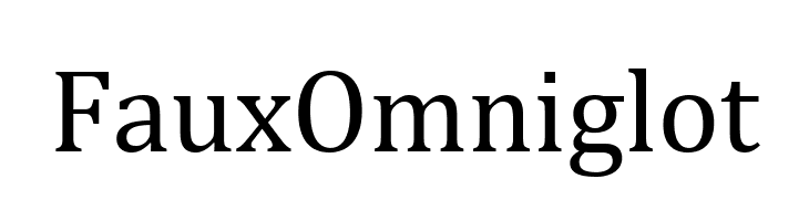 Faux Omniglot  لخطوط تنزيل