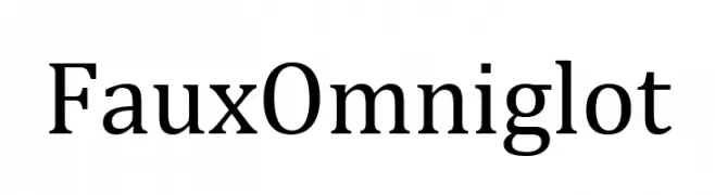 Faux Omniglot  font caratteri gratis