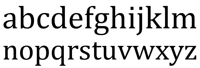 Faux Omniglot Font LOWERCASE