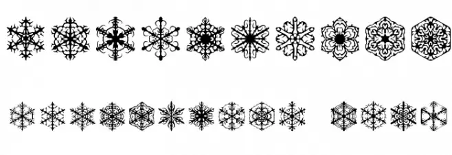 Faux Snow BRK Polices AUTRES CHARS