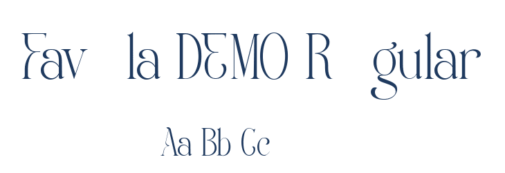 Favela DEMO Regular Font Preview