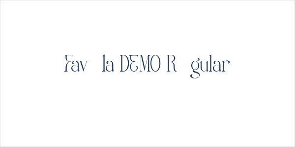 Favela DEMO Regular Logo