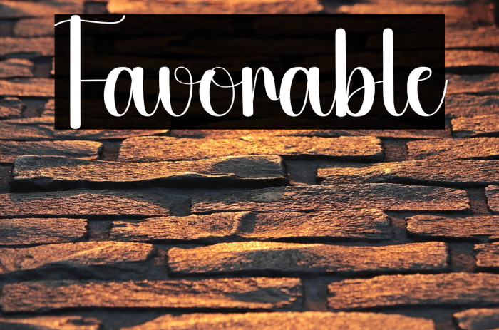 Favorable Example 1