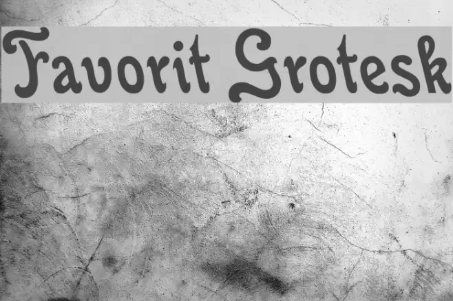 Favorit Grotesk Font examples