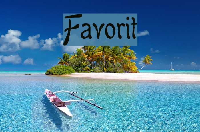 Favorit Font examples