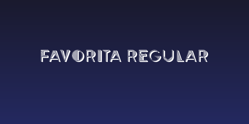 Favorita Regular Social Header