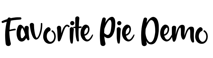 Favorite Pie Demo  font caratteri gratis