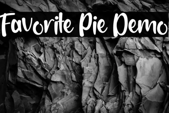 Favorite Pie Demo Font examples
