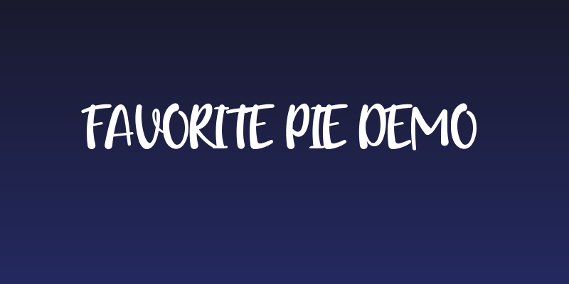 Favorite Pie Demo Social Header