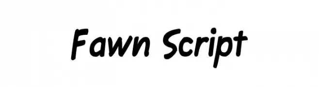 Fawn Script  les polices de caractères gratuit tlcharger