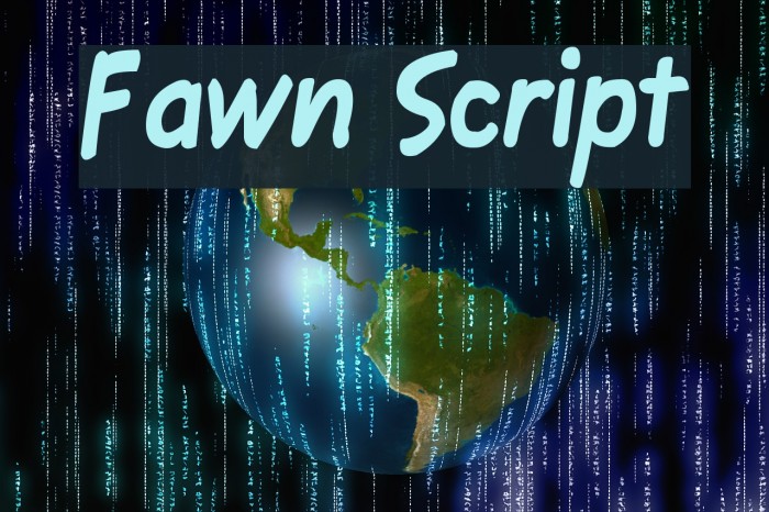 Fawn Script Font examples