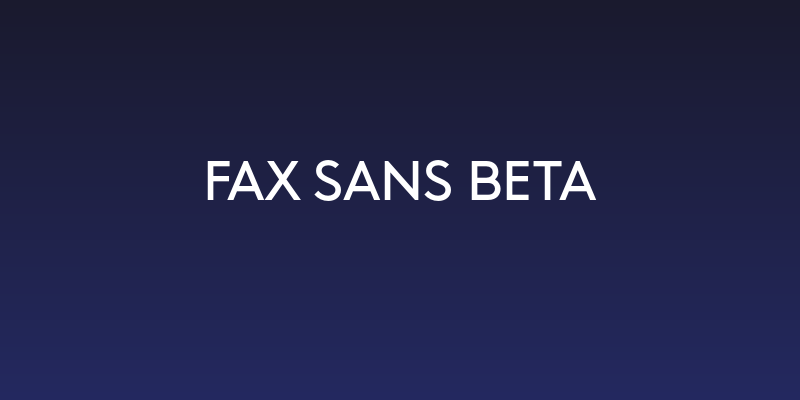 Fax Sans Beta Social Header