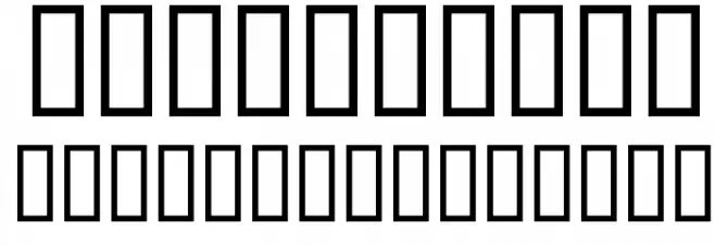 Faxer Font Alte caractere