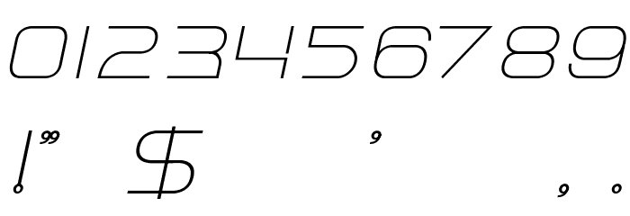 Faxine Sky Bold Italic Font OTHER CHARS