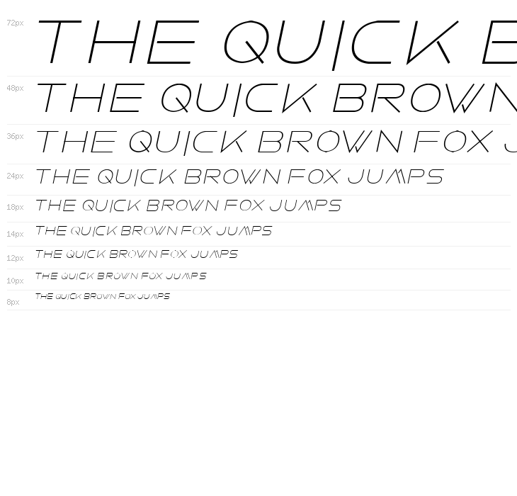 Faxine Sky Bold Italic Waterfall