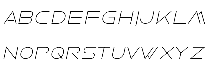 Faxine Sky Bold Italic Font LOWERCASE