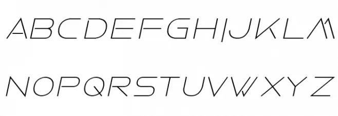 Faxine Sky Bold Italic Caratteri MINUSCOLO