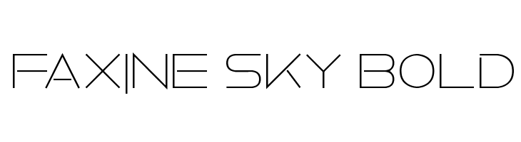 Faxine Sky Bold  नि: शुल्क फ़ॉन्ट्स डाउनलोड