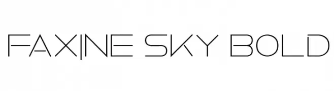 Faxine Sky Bold  नि: शुल्क फ़ॉन्ट्स डाउनलोड