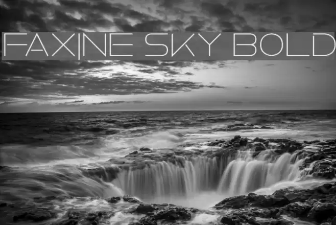 Faxine Sky Bold Font examples