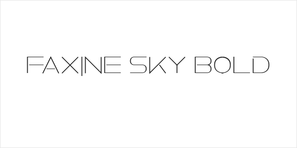 Faxine Sky Bold Logo