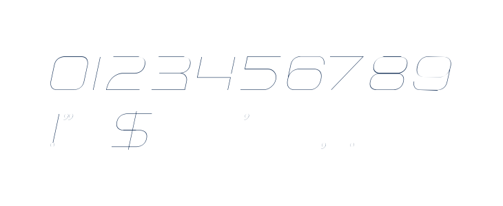 Faxine Sky Italic Other Characters