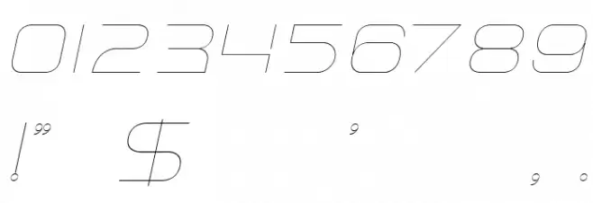 Faxine Sky Italic Font OTHER CHARS