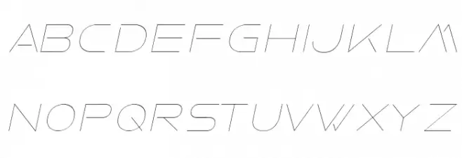 Faxine Sky Italic フォント 大文字