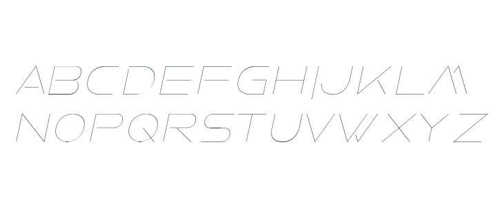 Faxine Sky Italic Lowercase