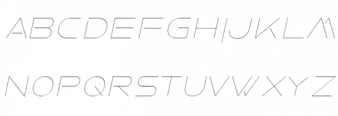 Faxine Sky Italic Font LOWERCASE