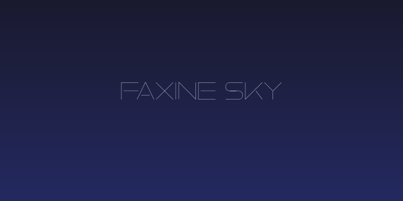 Faxine Sky Social Header