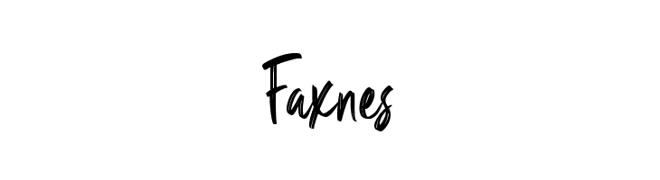 Faxnes  免费字体下载