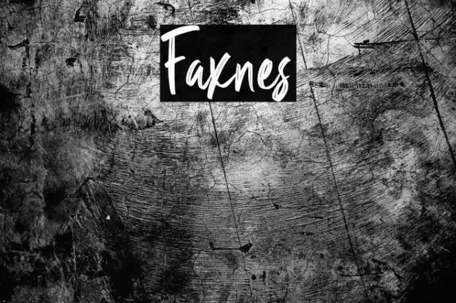Faxnes Font examples