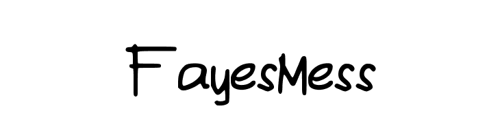 FayesMess  नि: शुल्क फ़ॉन्ट्स डाउनलोड