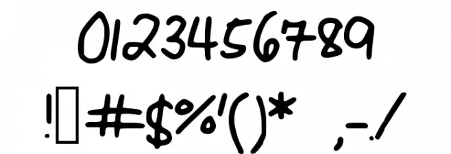 FayesMess Font OTHER CHARS