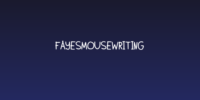 FayesMousewriting Social Header