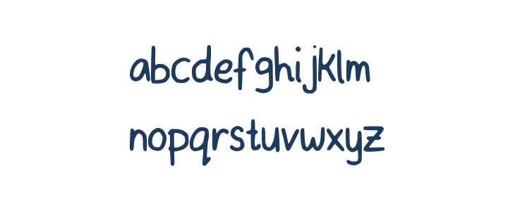 FayesMousewriting Lowercase