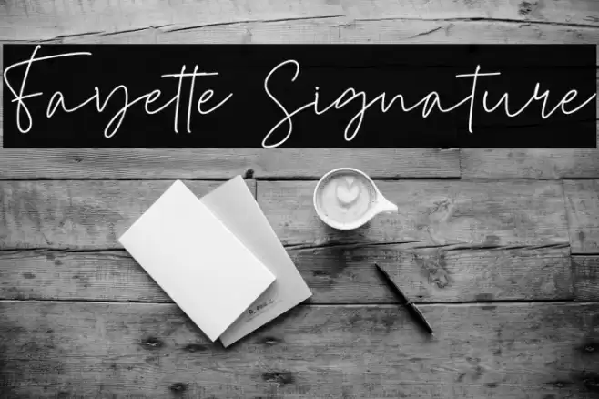 Fayette Signature Font examples