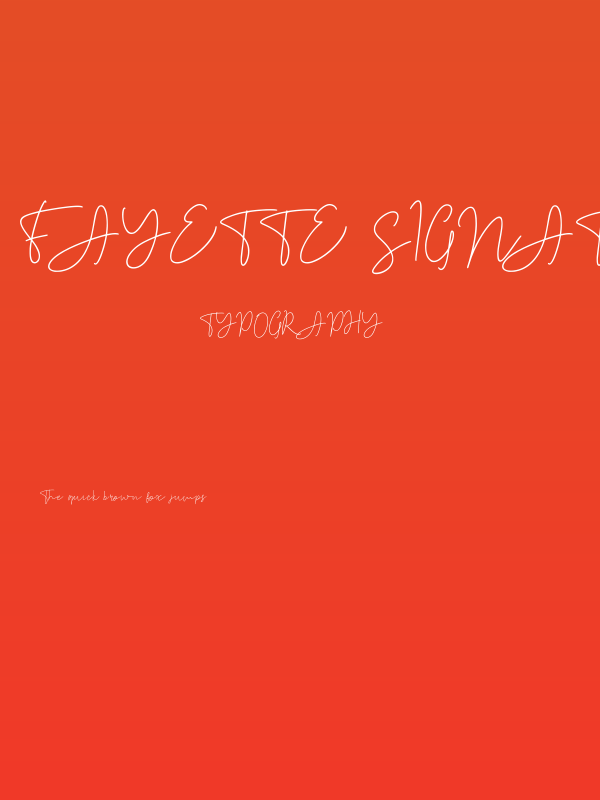 Fayette Signature Poster