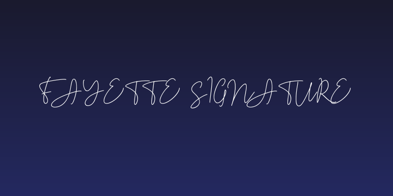 Fayette Signature Social Header
