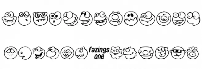 Fazings one Polices MAJUSCULES